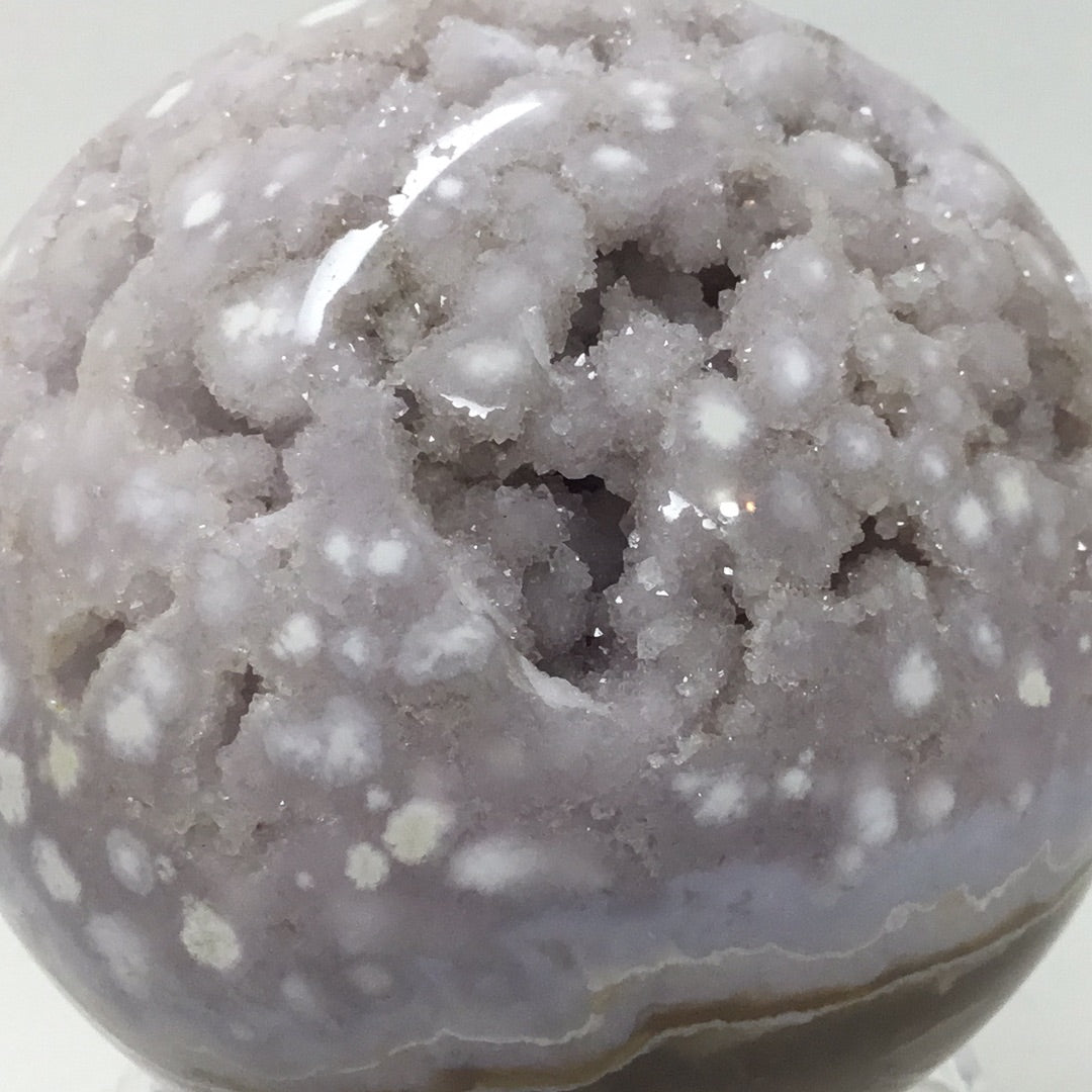 Pink amethyst flower agate