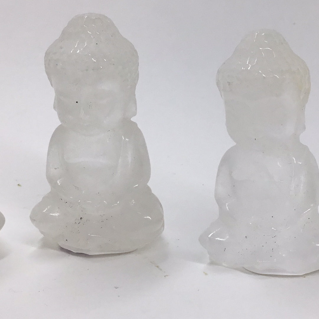 Clear quartz buddha