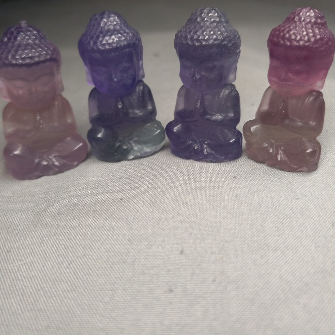 Fluorite buddha