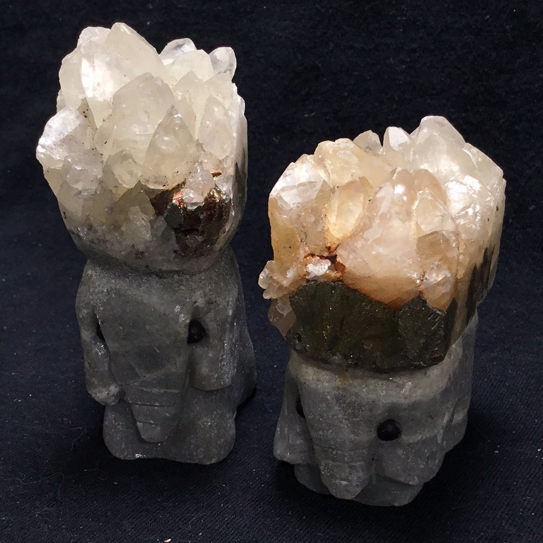 Quartz cluster elephant