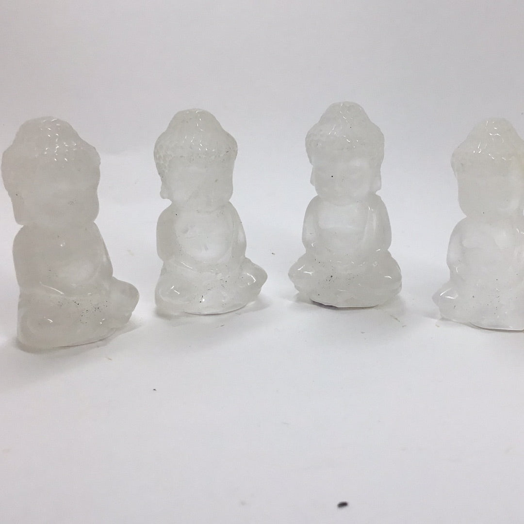 Clear quartz buddha