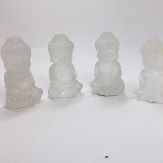 Clear quartz buddha