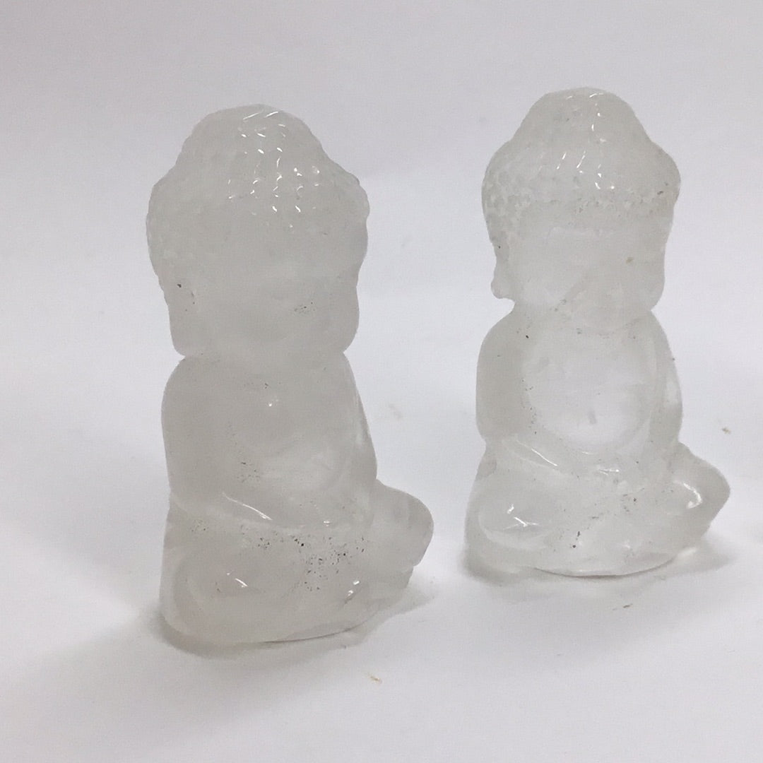 Clear quartz buddha
