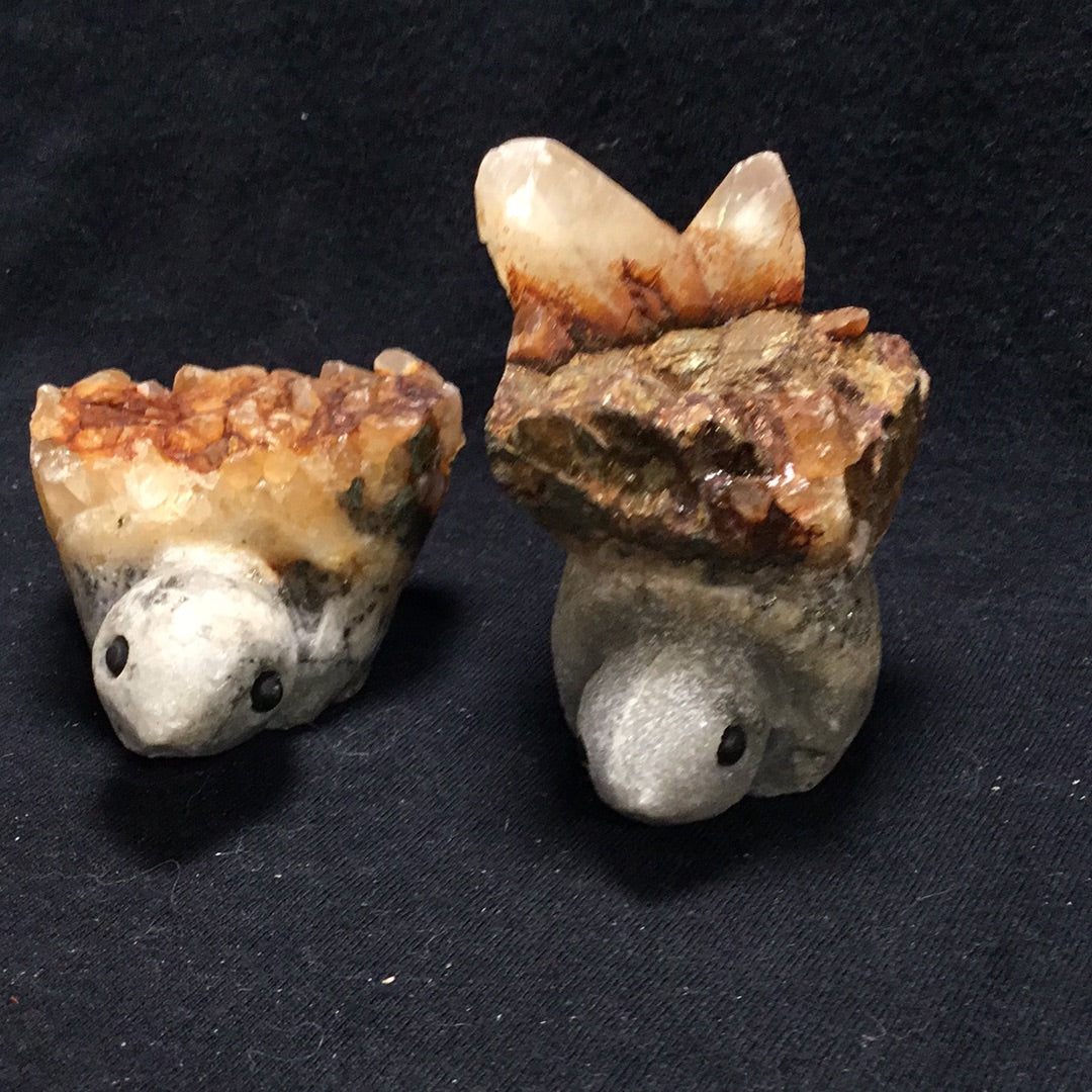 Quartz cluster turtle