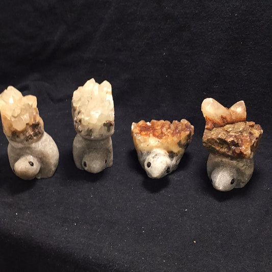Quartz cluster turtle