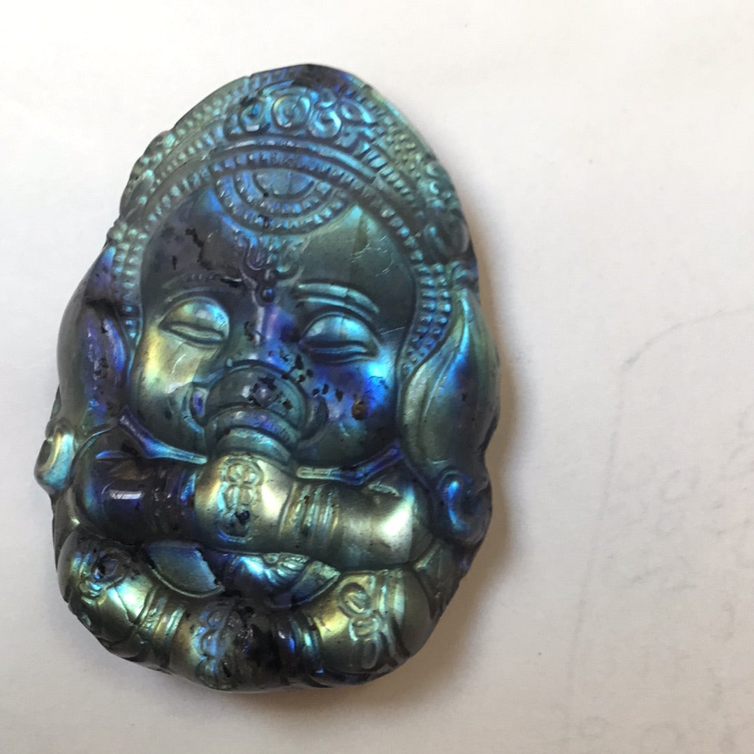 Labradorite carving