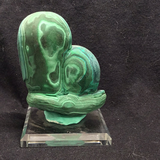 Malachite on stand