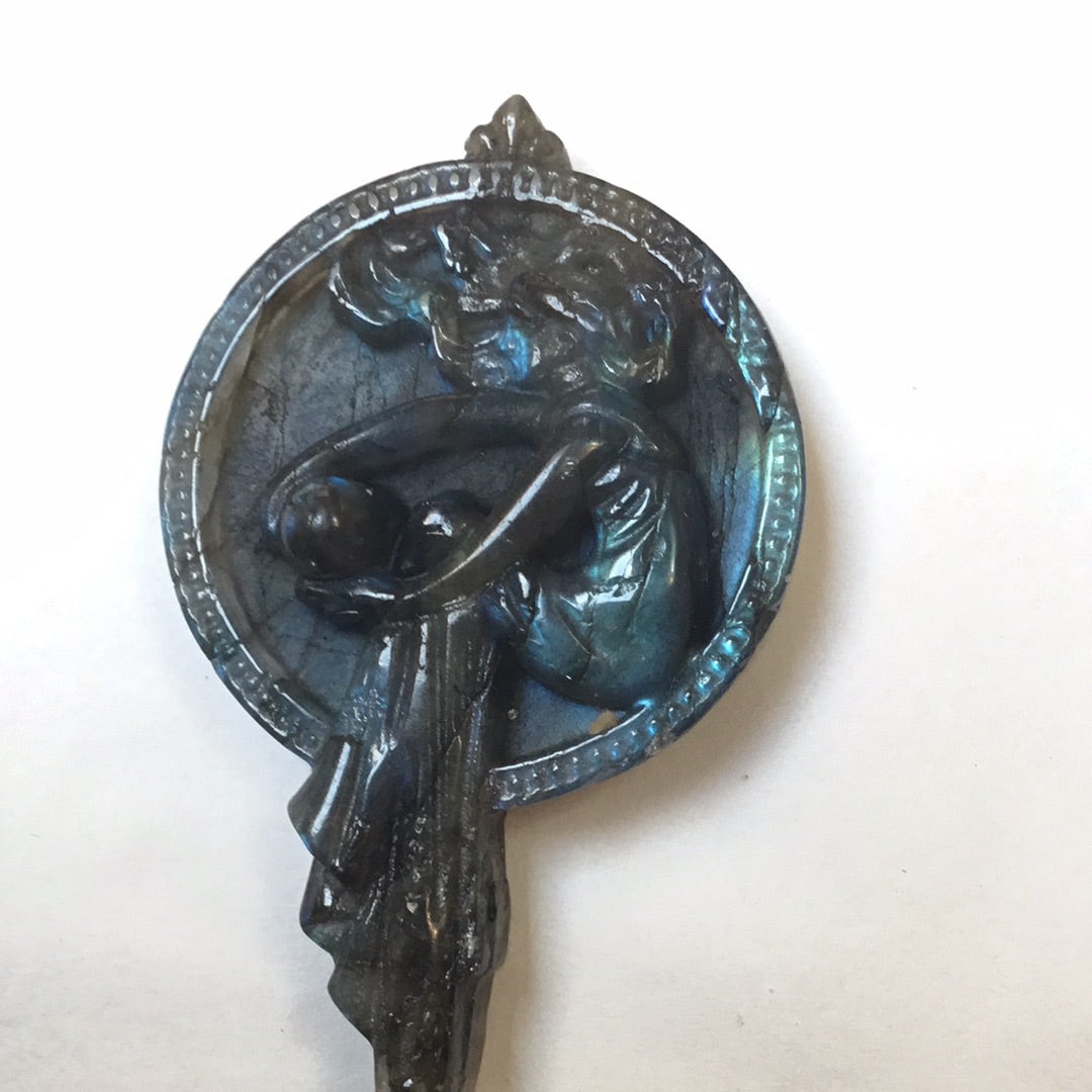 Labradorite carving