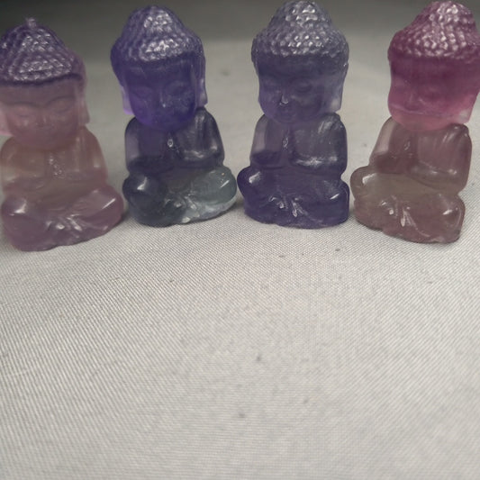 Fluorite buddha