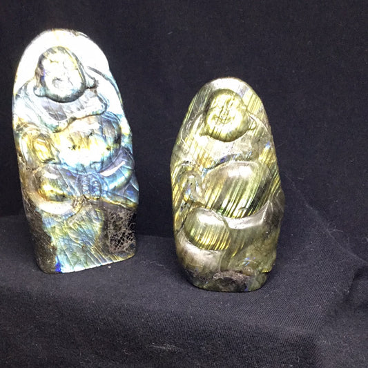 Labradorite laughing Buddha