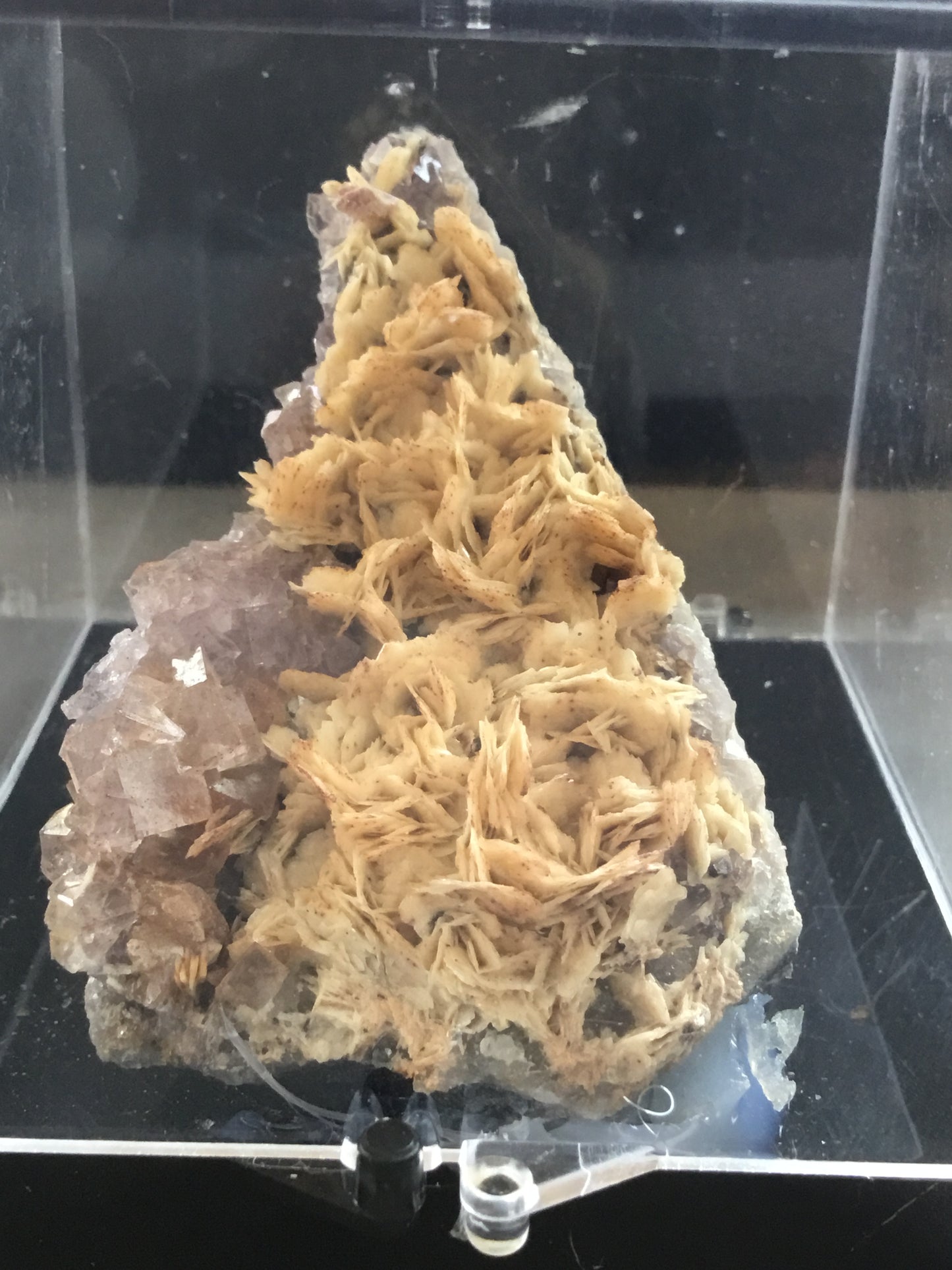 Purple fluorite with mica