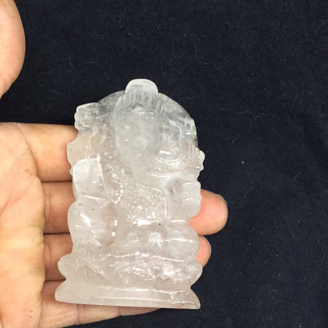 Clear quartz Ganesha