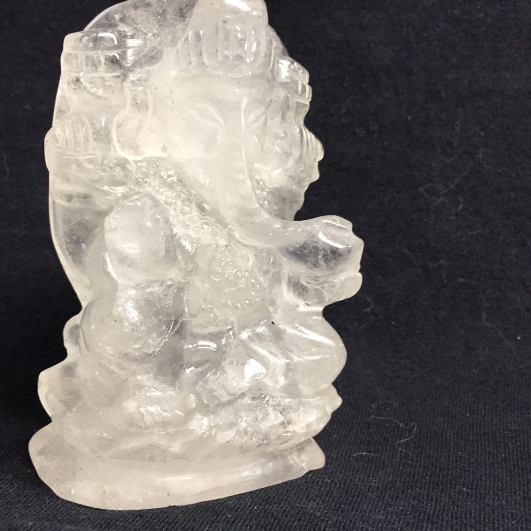 Clear quartz Ganesha