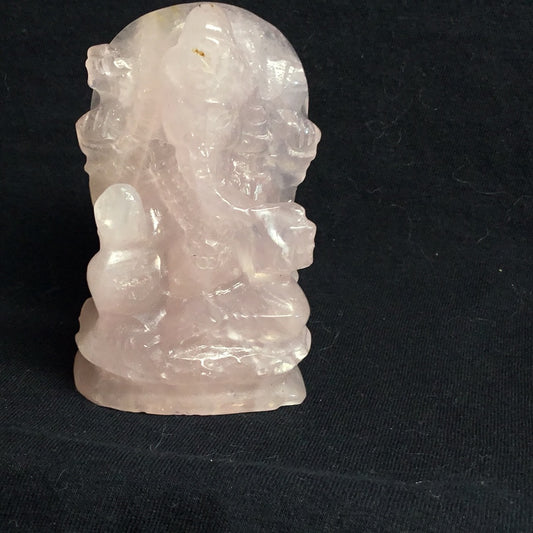 Rose quartz ganesha